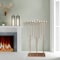 Vintiquewise Hanukkah Menorah, 9 Branch Tea Light Candle Holders, Rose Gold QI004643.RG.L - alternate 4